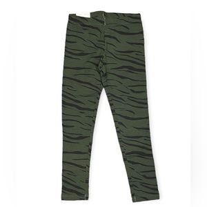 Green & black leggings.